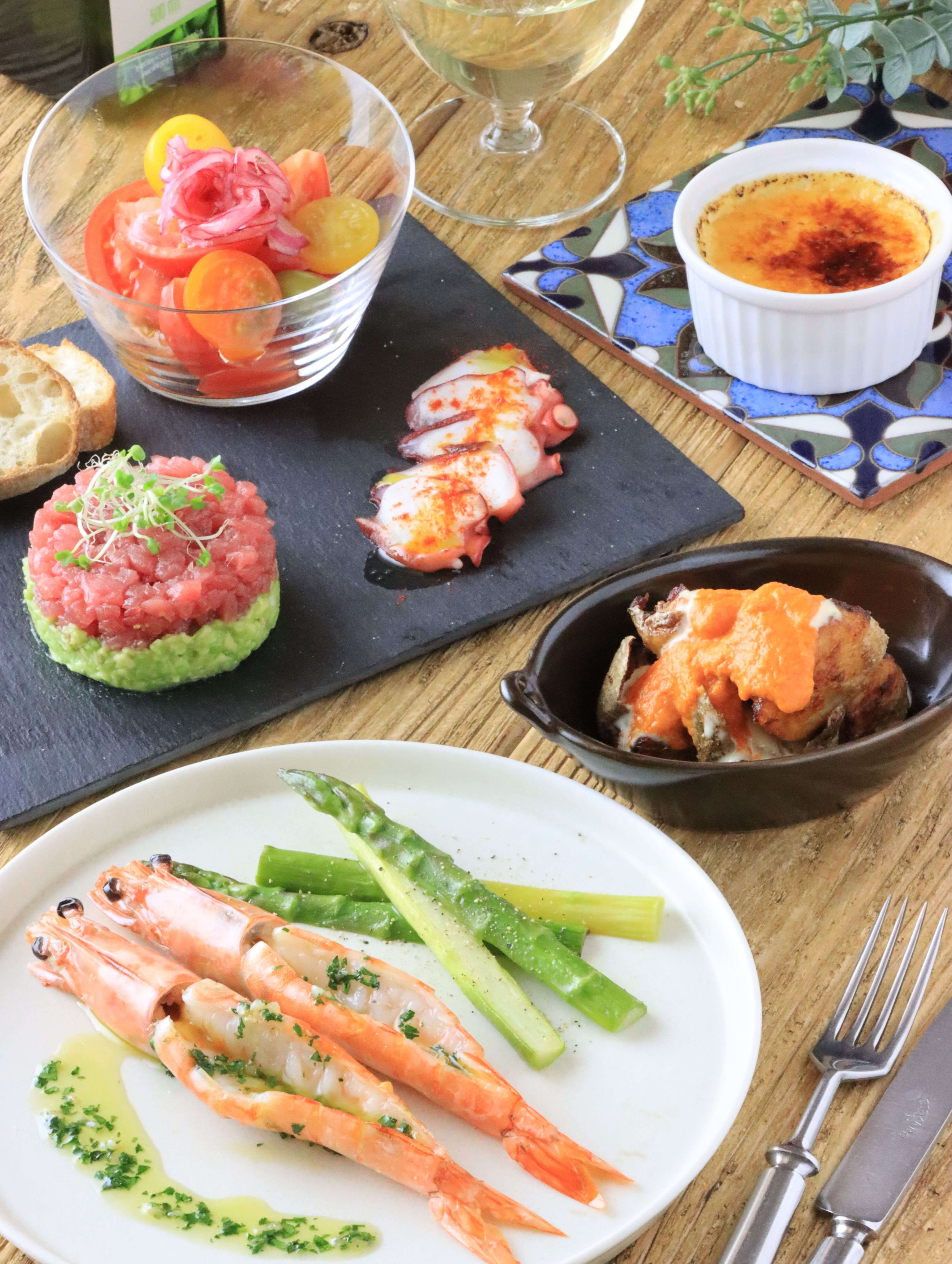 シーフードで初夏のカラフルスペインバルRecipe